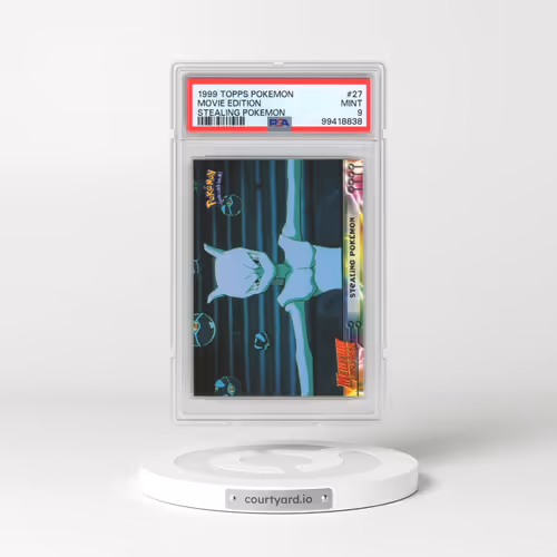1999 Topps Pokémon the Movie Edt #27 Movie Edition - Stealing Pokemon (PSA 9 MINT)