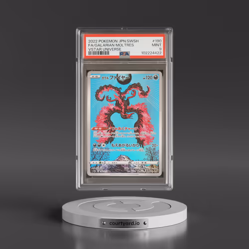 2022 Pokémon Sword & Shield Vstar Universe #190 Galarian Moltres - Full Art (PSA 9 MINT)