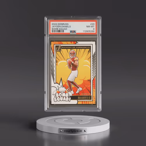 2024 Panini Donruss Bomb Squad #29 Jayden Daniels (PSA 8 NM-MT)
