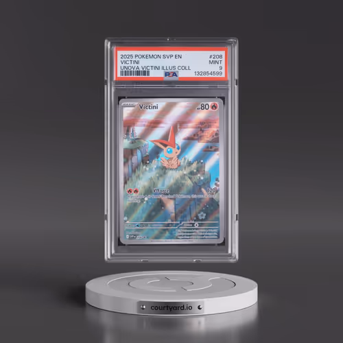 2025 Pokémon Svp EN-SV Black Star Promo #208 Victini - Unova Victini Illustration Collection (PSA 9