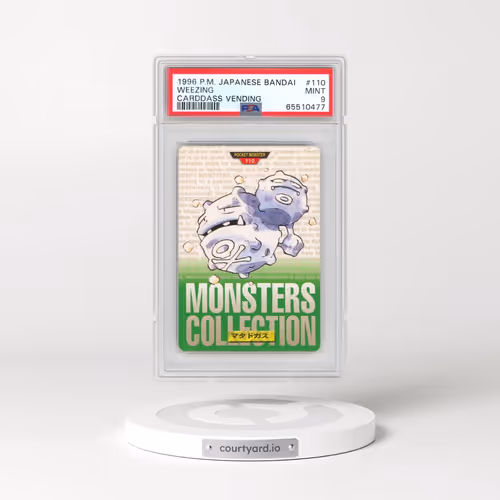1996 Pokémon Bandai Carddass Vending #110 Weezing (PSA 9 MINT)