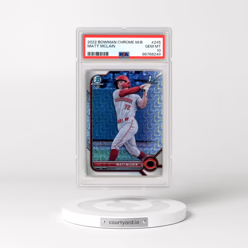 2022 Bowman Mega Box Chrome #245 Matt Mclain (PSA 10 GEM MINT)