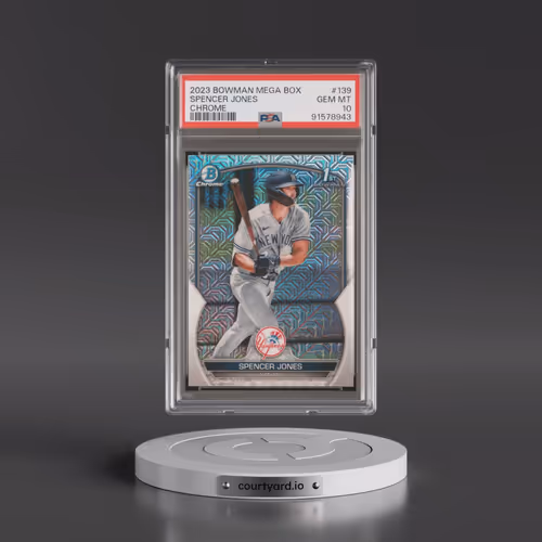 2023 Bowman Mega Box Chrome #139 Spencer Jones (PSA 10 GEM MINT)