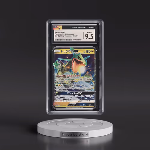 2018 Sky-Splitting Charisma #068/096 Rayquaza GX - Holo (CGC 9.5 MINT+)