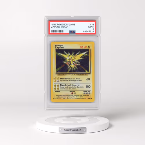 1999 Pokémon Game #16 Zapdos - Holo (PSA 9 MINT)