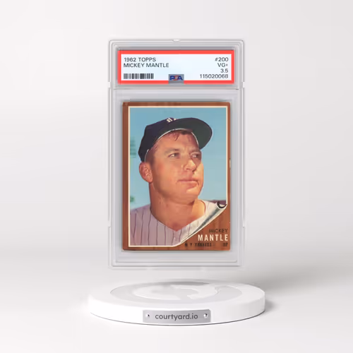1962 Topps #200 Mickey Mantle (PSA 3.5 VG+)
