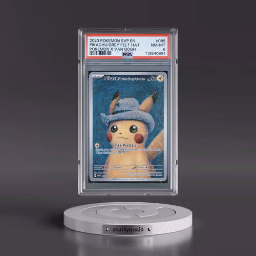 2023 Pokémon Svp EN-SV Black Star Promo #085 Pikachu With Grey Felt Hat - Pokemon X Van Gogh (PSA 8