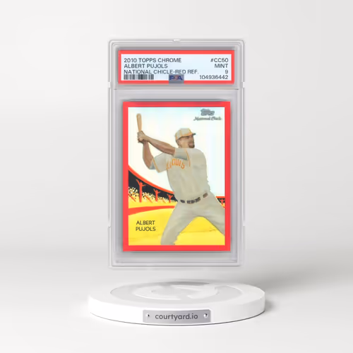 2010 Topps Chrome National Chicle #CC50 Albert Pujols - Red Refractor (PSA 9 MINT)