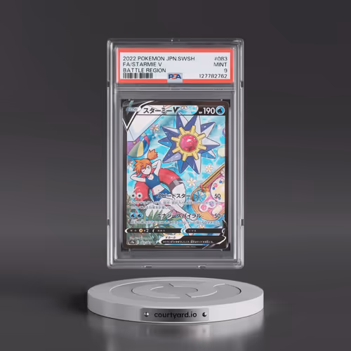 2022 Pokémon Sword & Shield Battle Region #083 Starmie V - Holo Full Art (PSA 9 MINT)