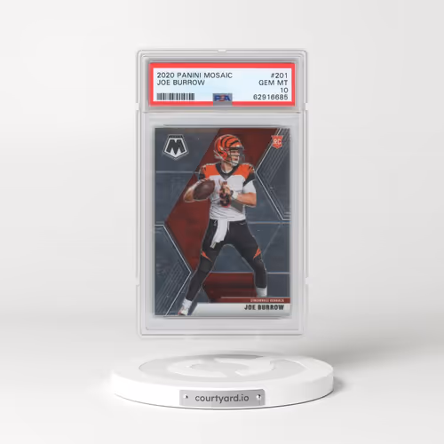 2020 Panini Mosaic #201 Joe Burrow (PSA 10 GEM MINT)