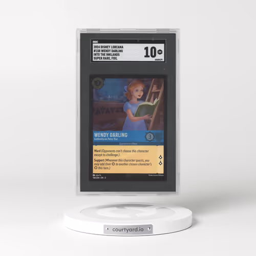 2024 Disney Lorcana Into The Inklands #158 Wendy Darling - Super Rare Foil (SGC 10 GEM MINT)