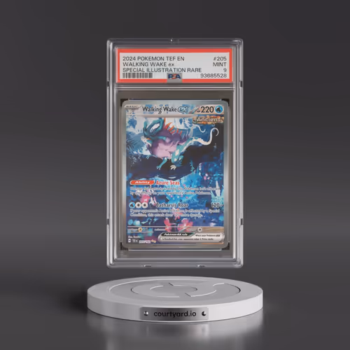2024 Pokémon Tef EN-Temporal Forces #205 Walking Wake EX - Holo Special Illustration Rare (PSA 9 MIN