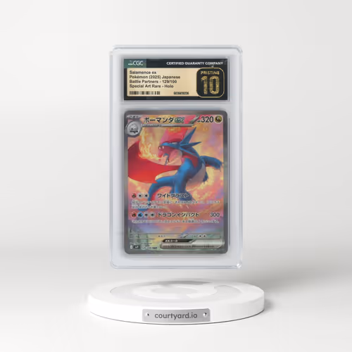 2025 Pokémon SV9-Battle Partners #129 Salamence EX - Holo Special Art Rare (CGC 10 PRISTINE)