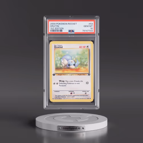 2000 Pokémon Rocket #53 Dratini - 1st Edition (PSA 10 GEM MINT)