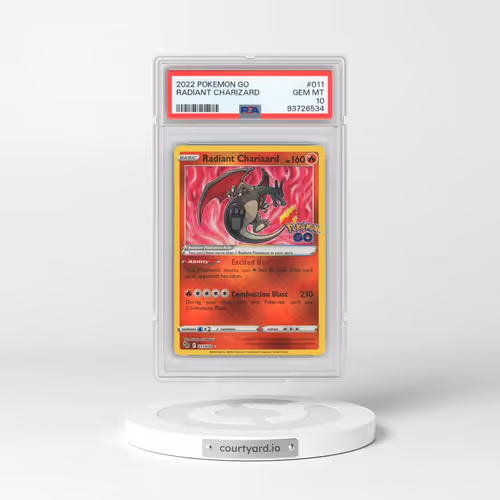 2022 Pokémon Go #011 Radiant Charizard - Holo (PSA 10 GEM MINT)