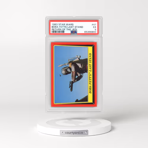 1983 Star Wars Return of the Jedi #47 Boba Fetts Last Stand (PSA 5 EX)