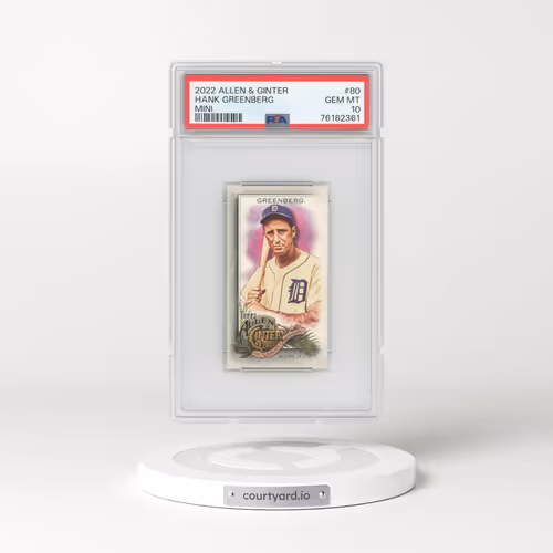 2022 Topps Allen & Ginter #80 Hank Greenberg - Mini (PSA 10 GEM MINT)