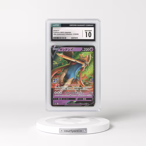 2021 Japanese 25th Anniversary Collection #18 Zacian V - Full Art Holo (CGC 10 GEM MINT)