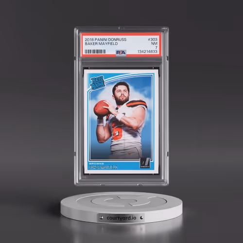 2018 Panini Donruss #303 Baker Mayfield (PSA 7 NM)