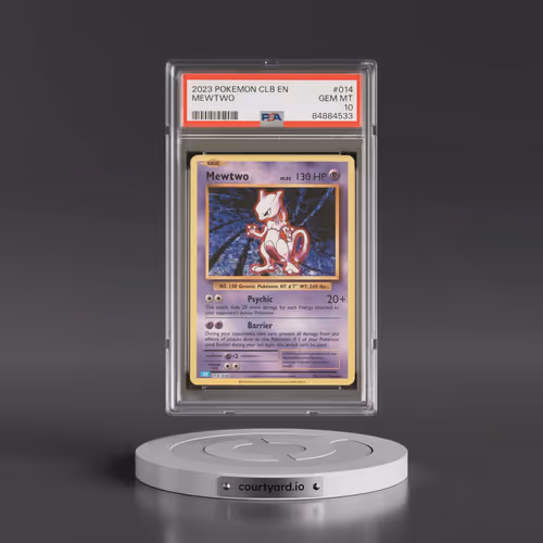 2023 Pokémon Clb-Trading Card Game Classic Blastoise & Suicune EX Deck #014 Mewtwo (PSA 10 GEM MINT)