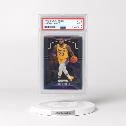 2019 Panini Prizm #129 LeBron James (PSA 9 MINT)