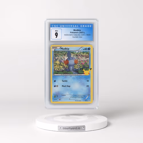 2021 McDonald's Collection 2021 #19/25 Mudkip - Confetti Holo (CGC 9 MINT)