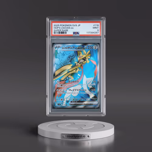 2025 Pokémon SV9-Battle Partners #118 Hop's Zacian EX - Holo Super Rare (PSA 9 MINT)