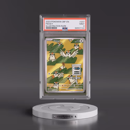 2023 Pokémon Obf EN-Obsidian Flames #207 Pidgey - Illustration Rare (PSA 9 MINT)