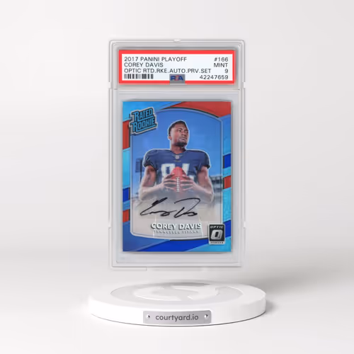 2017 Panini Playoff Optic Rated Rookies Autograph Preview Set #166 Corey Davis (PSA 9 MINT)