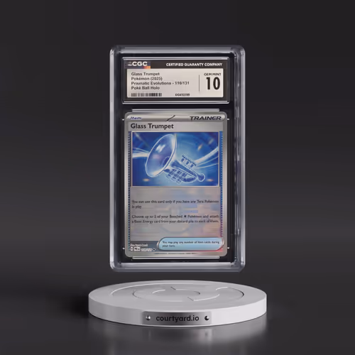 2024 Prismatic Evolutions - PRE EN #110/131 Glass Trumpet - Poké Ball Holo (CGC 10 GEM MINT)