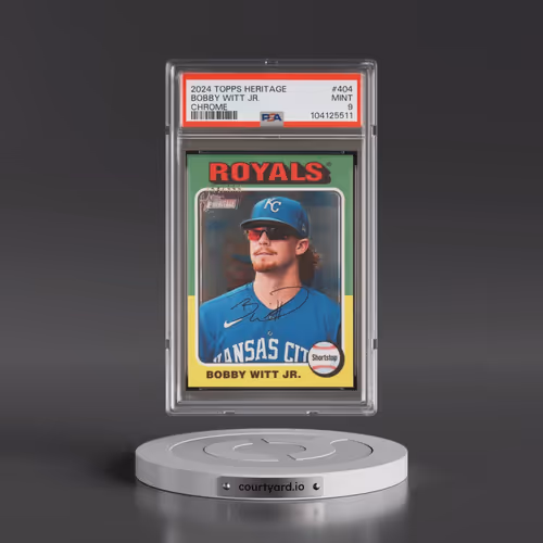 2024 Topps Heritage #404 Bobby Witt Jr. - Chrome (PSA 9 MINT)