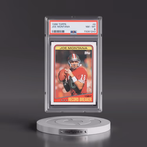 1988 Topps #4 Joe Montana (PSA 8 NM-MT)