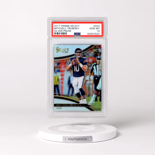 2017 Panini Select #253 Mitchell Trubisky - Silver Prizm (PSA 10 GEM MINT)