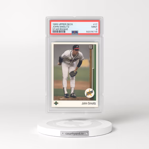1989 Upper Deck #17 John Smoltz - Star Rookie (PSA 9 MINT)