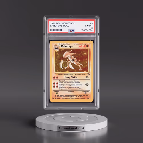 1999 Pokémon Fossil #9 Kabutops - Holo (PSA 6 EX-MT)