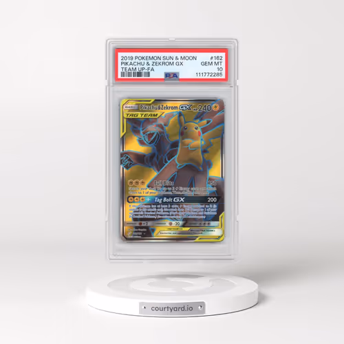 2019 Pokémon Sun & Moon Team Up #162 Pikachu & Zekrom GX - Holo Full Art (PSA 10 GEM MINT)