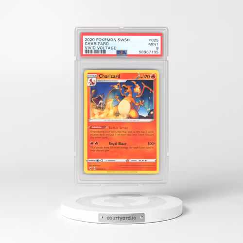 2020 Pokémon Sword & Shield Vivid Voltage #025 Charizard (PSA 9 MINT)