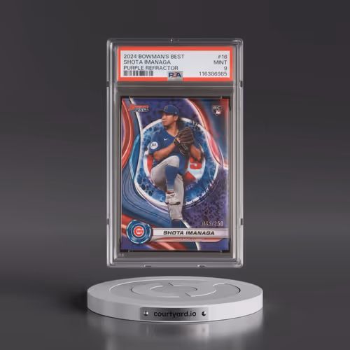 2024 Bowman's Best #16 Shota Imanaga - Purple Refractor (PSA 9 MINT)