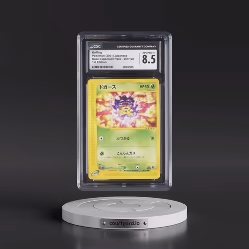 2001 Base Expansion Pack #001/128 Koffing - 1st Edition (CGC 8.5 NM-MT+)