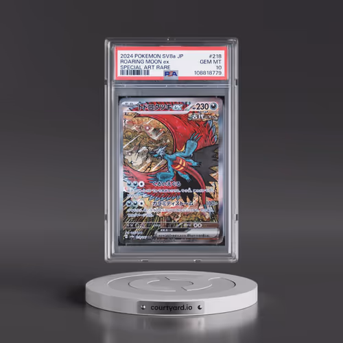 2024 Pokémon Sv8a-Terastal Fest EX #218 Roaring Moon EX - Holo Special Art Rare (PSA 10 GEM MINT)