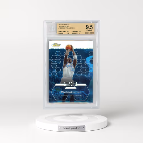 2002 Finest #100 Michael Jordan - Refractor (BGS 9.5 GEM MINT)