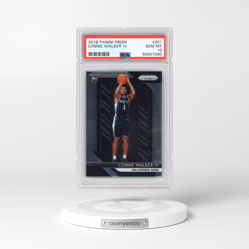 2018 Panini Prizm #251 Lonnie Walker IV (PSA 10 GEM MINT)