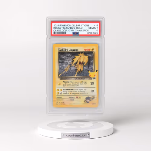 2021 Pokémon Celebrations Classic Collection #15 Rocket's Zapdos - Holo (PSA 10 GEM MINT)