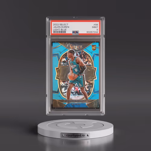 2022 Panini Select #98 Jalen Duren - Light Blue (PSA 9 MINT)
