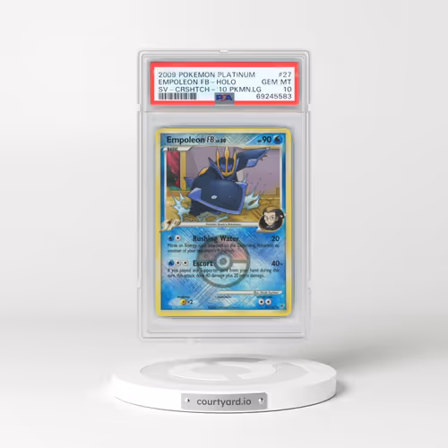2009 Pokémon Platinum Supreme Victors #27 Empoleon FB - Holo Crosshatch-2010 Pokemon League (PSA 10