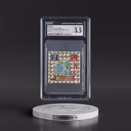 1996 Hyper Sticker Collection Part 1 (1996) #152 Bulbasaur - Prism (CGC 3.5 VG+)