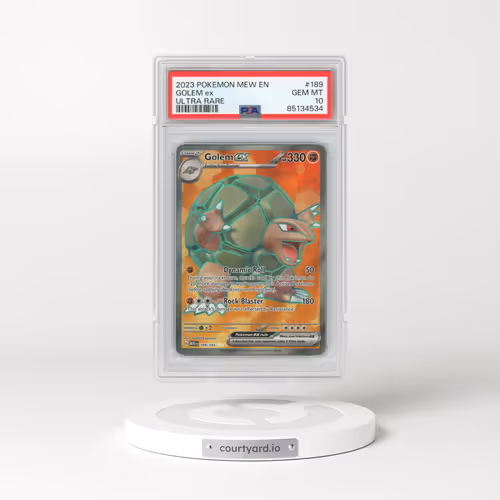 2023 Pokémon Mew EN-151 #189 Golem EX - Holo Ultra Rare (PSA 10 GEM MINT)