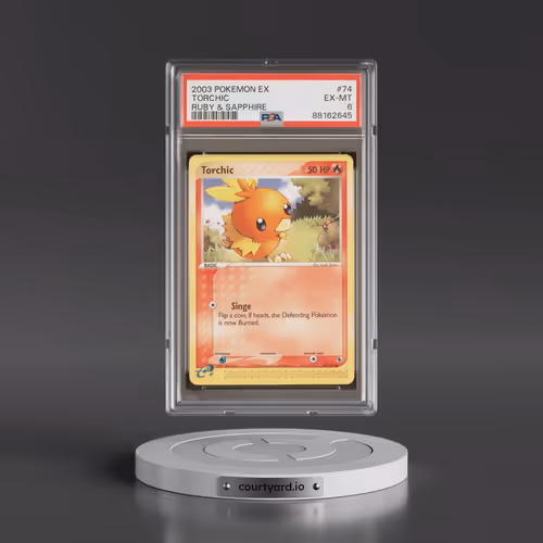 2003 Pokémon EX Ruby & Sapphire #74 Torchic (PSA 6 EX-MT)