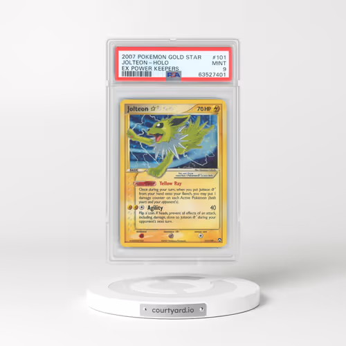 2007 Pokémon EX Power Keepers #101 Jolteon - Holo Gold Star (PSA 9 MINT)