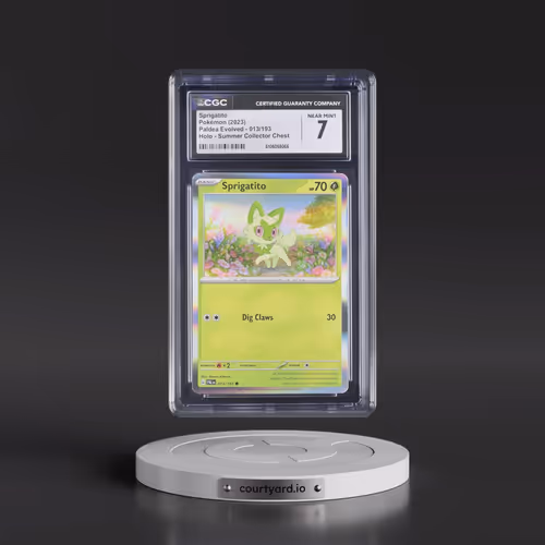 2023 Paldea Evolved #013/193 Sprigatito - Holo Summer Collector Chest (CGC 7 NM)